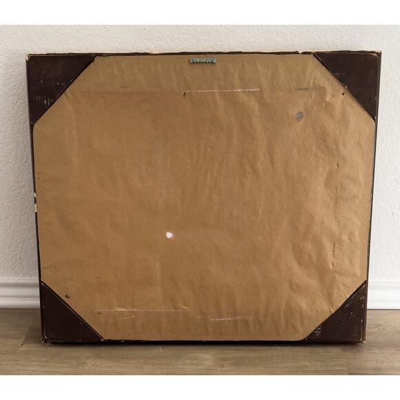 Framed Original Oil on Canvas Painting Tuscany Landscape with Red Poppies - Picture 7 of 7